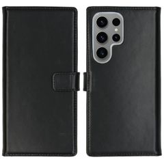 Selencia Cover a libro in vera pelle Samsung Galaxy S24 Ultra - Nero