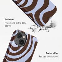 Selencia Cover Posteriore Vivid Apple iPhone 14 - Dream Swirl Chocolate
