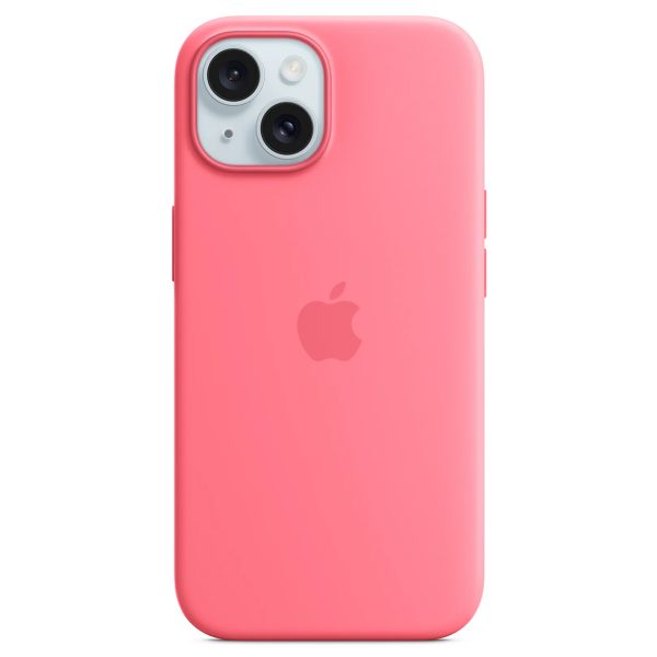 Apple Cover Posteriore in Silicone con MagSafe Apple iPhone 15 - Rosa