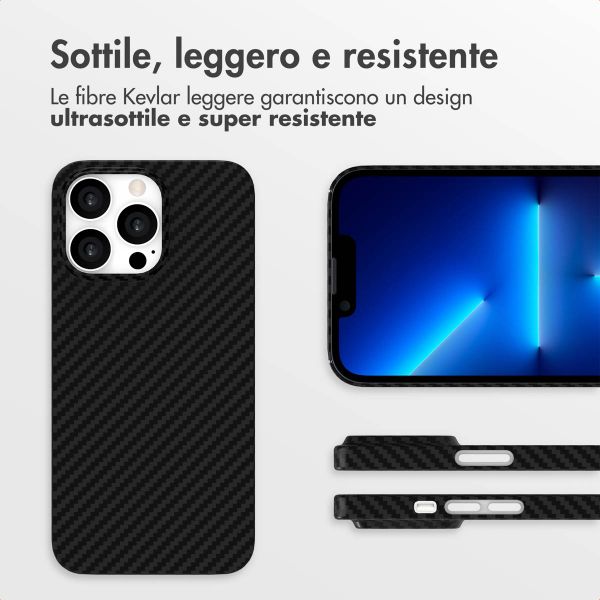 Accezz Cover MagSafe Kevlar® Apple iPhone 13 Pro - Nero