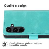 imoshion Cover a libro con Cordino Samsung Galaxy S25 FE - Turchese