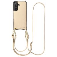 Selencia Cover per telefono Nova con cordino e portacarte Samsung Galaxy A57 (5G) - Beige