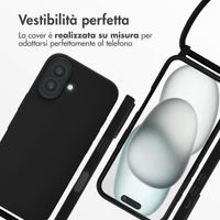 imoshion Cover in Silicone con Cordino Apple iPhone 16 - Nero