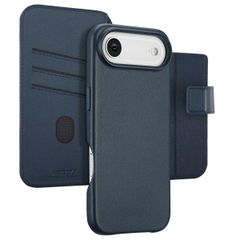Accezz Cover in pelle 2 in 1 con MagSafe Apple iPhone Air - Nightfall Blue