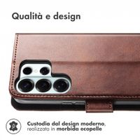 imoshion Cover a libro di Lusso Samsung Galaxy S26 Ultra - Marrone scuro
