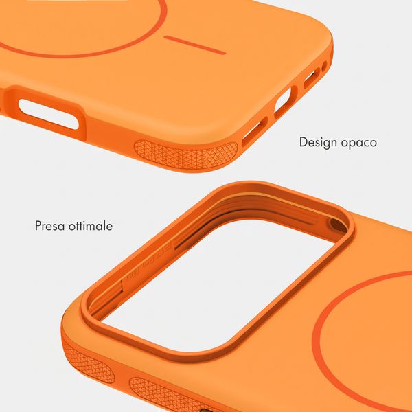 imoshion Cover posteriore Color con Thin MagSafe Ring Apple iPhone 17 Pro Max - Arancio