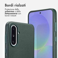 Accezz Cover in Pelle con MagSafe Samsung Galaxy A36 / A56 - Cedar Green