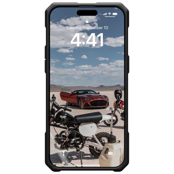 UAG Cover Posteriore Monarch Pro Apple iPhone 15 Pro Max - Kevlar Element Green