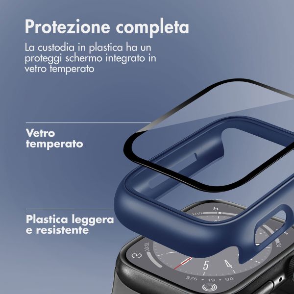 imoshion Cover rigida integrale Apple Watch 7 / 8 / 9 - 41 mm - Blu scuro