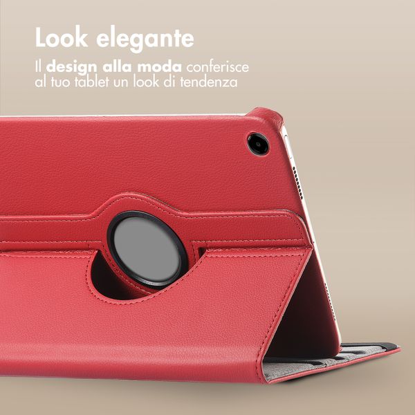 imoshion Cover Girevole a 360° Samsung Galaxy Tab A11 Plus - Rosso