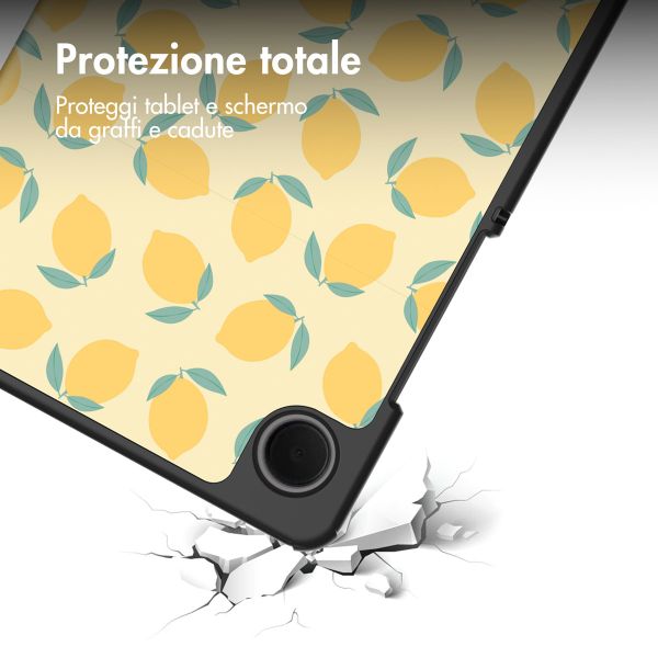 imoshion Cover Trifold Design Samsung Galaxy Tab A11 / A9 8.7 pollici - Citrus Dream