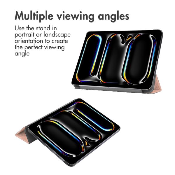imoshion Cover a libro Trifold Apple iPad Pro 11 (2025) M5 / (2024) M4 - Oro rosa