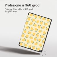 imoshion Cover Trifold Design Apple iPad 9 (2021) 10.2 pollici / iPad 8 (2020) 10.2 pollici / iPad 7 (2019) 10.2 pollici - Citrus Dream
