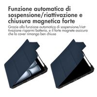 Accezz Libreria a tre ante robusta Apple iPad Air 11 pollici (2026) M4 / (2025) M3 / (2024) M2 / Air 5 (2022) / Air 4 (2020) - Blu scuro