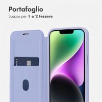 imoshion Bookcase trasparente con MagSafe Apple iPhone 14 / 13 - Lilla