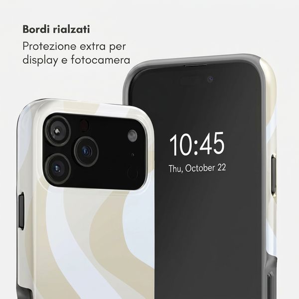 Selencia Cover Posteriore Vivid Apple iPhone 18 Pro Max - Desert Waves Beige