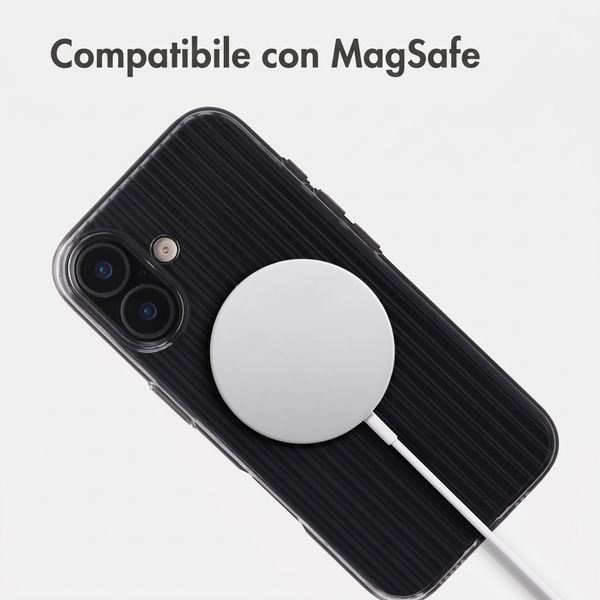 Accezz Cover Lite con MagSafe | Fluted | Apple iPhone 17 - Nero