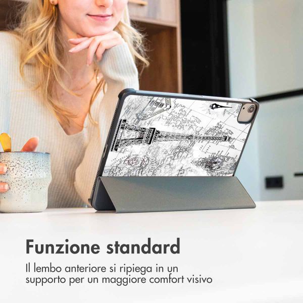 imoshion Cover Trifold Design Apple iPad 6 (2018) 9.7 pollici / iPad 5 (2017) 9.7 pollici / Air 2 (2014)/Air 1 (2013) - Parijs