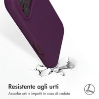 Accezz Cover in silicone liquido con MagSafe Apple iPhone 18 Pro / 17 Pro - Dark Cherry