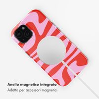 Selencia Cover posteriore Vivid con MagSafe Apple iPhone 15 - Dream Swirl Pink