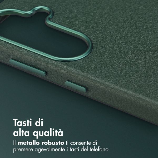Accezz Cover in Pelle con MagSafe Samsung Galaxy S26 Plus - Cedar Green