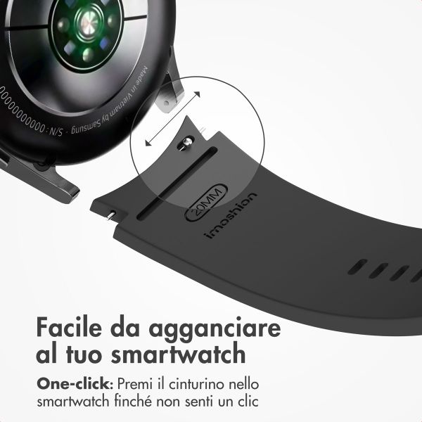 imoshion Pr3825 Samsung Galaxy Watch 4 / 5 / 6 / 7 / FE (20 mm) - Nero