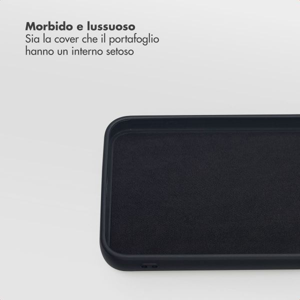 Selencia Libreria rimovibile Olyn con MagSafe Samsung Galaxy A55 - Nero