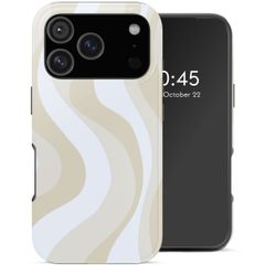 Selencia Cover Posteriore Vivid Apple iPhone 18 Pro Max - Desert Waves Beige