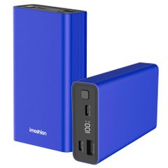 imoshion Powerbank in alluminio Ultra Series 20.000 mAh - Ricarica rapida fino a 33 watt - Cobalt Blue