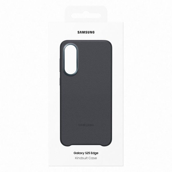 Samsung Cover originale KindSuit in pelle vegana Samsung Galaxy S25 Edge - Nero
