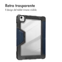 Accezz Libreria a tre ante robusta Apple iPad Air 11 pollici (2026) M4 / (2025) M3 / (2024) M2 / Air 5 (2022) / Air 4 (2020) - Blu scuro