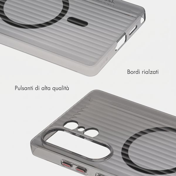 Accezz Cover Lite con MagSafe | Fluted | Samsung Galaxy S26 Ultra - Nero