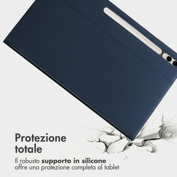 Accezz Cover Tablet Classica Samsung Galaxy Tab S10 Ultra / Tab S9 Ultra - Blu scuro