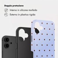 Selencia Cover Posteriore Vivid Apple iPhone 16 - Happy Dots Digital Sky