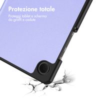 imoshion Cover a libro Trifold Samsung Galaxy Tab A11 / A9 8.7 pollici - Lilla