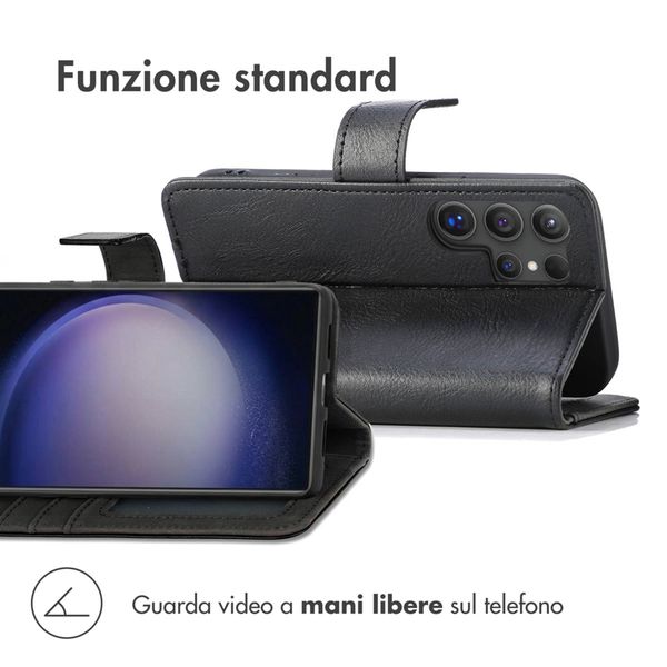 imoshion Cover a libro di Lusso Samsung Galaxy S24 Ultra - Nero