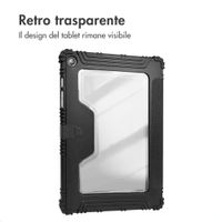 Accezz Libreria a tre ante robusta Samsung Galaxy Tab A9 Plus - Nero