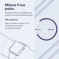 Apple Cinturino Solo intrecciato Apple Watch | 44/45/46/49 mm - Taglia 12 - Light Blue