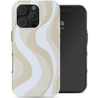 Selencia Cover posteriore Vivid con MagSafe Apple iPhone 16 Pro - Desert Waves Beige