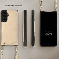 Selencia Cover per telefono Nova con cordino e portacarte Samsung Galaxy A57 (5G) - Beige