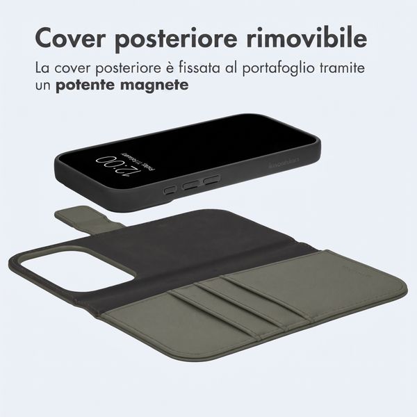 imoshion Cover a libro di lusso 2-in-1 rimovibile Apple iPhone 18 Pro / 17 Pro - Verde