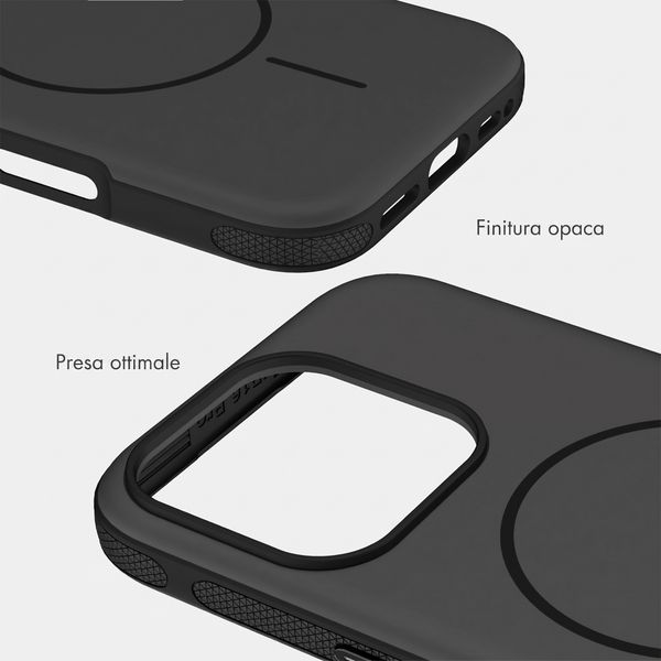 imoshion Cover posteriore Color con Thin MagSafe Ring Apple iPhone 16 Pro - Nero