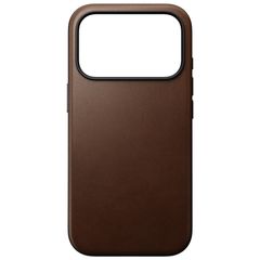 Nomad Cover in pelle moderna MagSafe Apple iPhone 18 Pro Max / 17 Pro Max - Brown