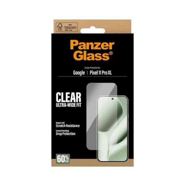 PanzerGlass Vetro temperato antibatterico ultra-largo con applicatore Google Pixel 11 Pro XL