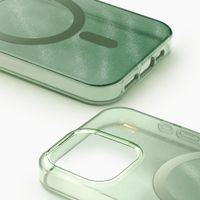 iDeal of Sweden Cover Trasparente con MagSafe Apple iPhone 15 Pro - Sage Green