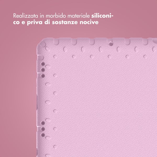 imoshion Cover Posteriore Kidsproof con Maniglia Samsung Galaxy Tab A11 Plus / A9 Plus - Rosa chiaro
