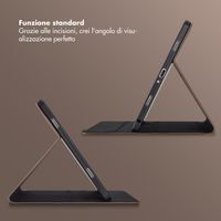 Selencia Cover Riva Samsung Galaxy Tab A9 Plus - Mocha Brown