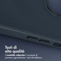 Accezz Cover in Pelle con MagSafe Apple iPhone 13 Pro - Nightfall Blue