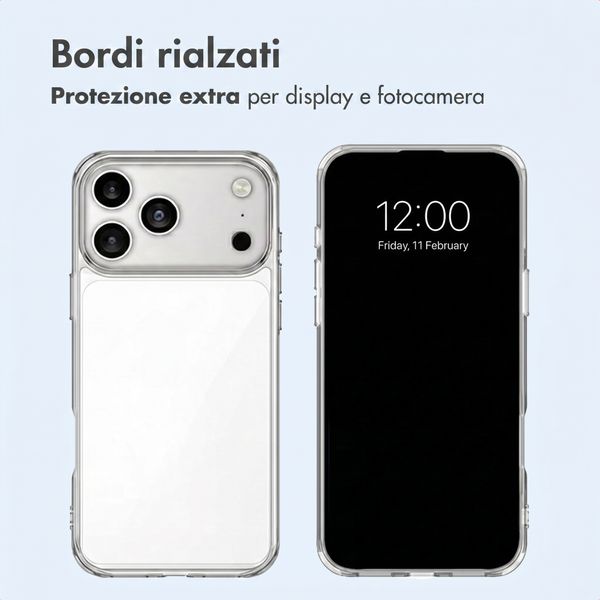 imoshion Cover posteriore protettiva Apple iPhone 18 Pro / 17 Pro - Trasparente