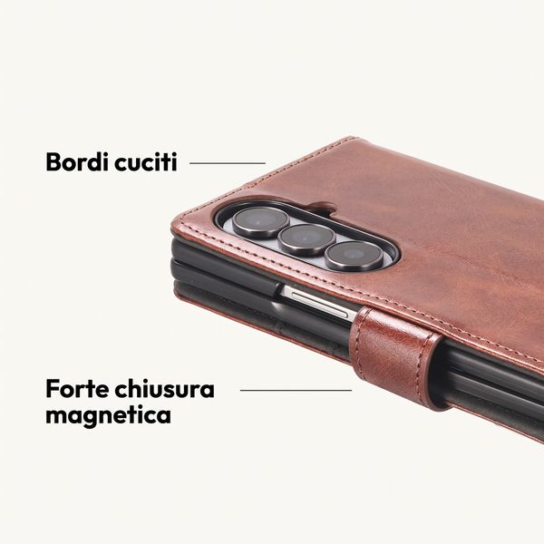 imoshion Cover a libro di Lusso Samsung Galaxy Z Fold 8 Ultra - Marrone scuro